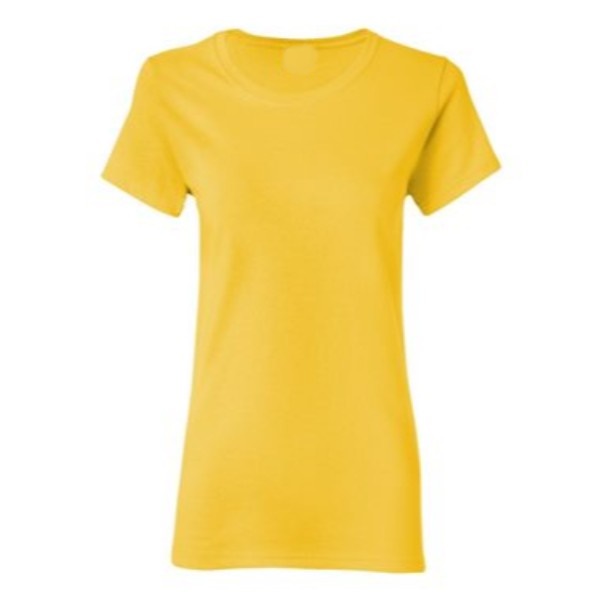23 neon yellow plain blank women t shirt front